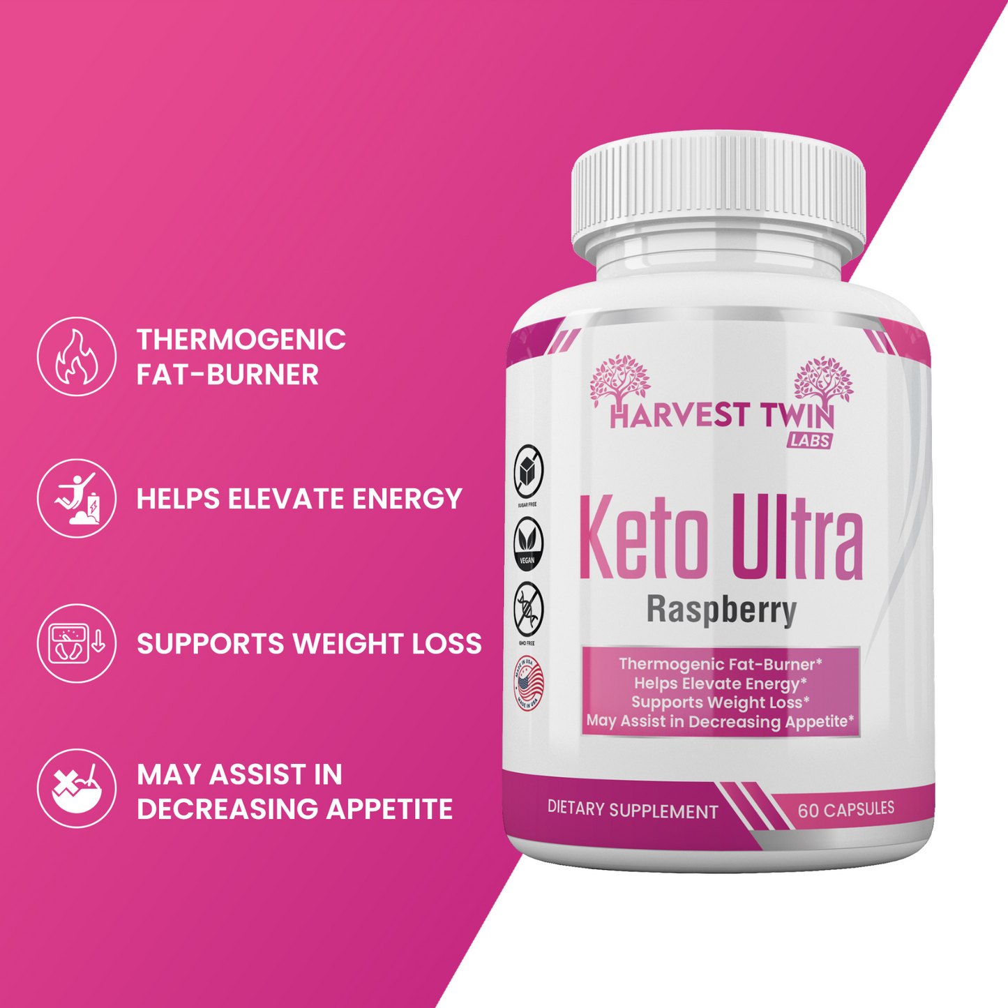 2 Pack Raspberry Ketone Ultra - 600mg