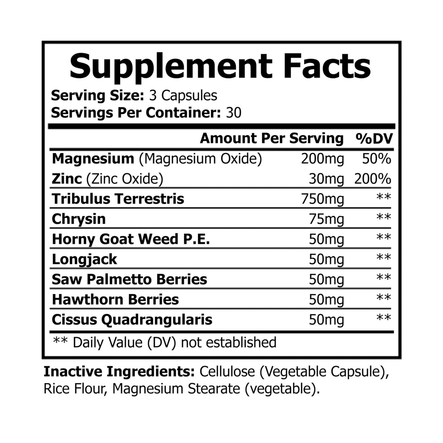 "Consume" - Magnesium Zinc Supplement (90 Capsules)